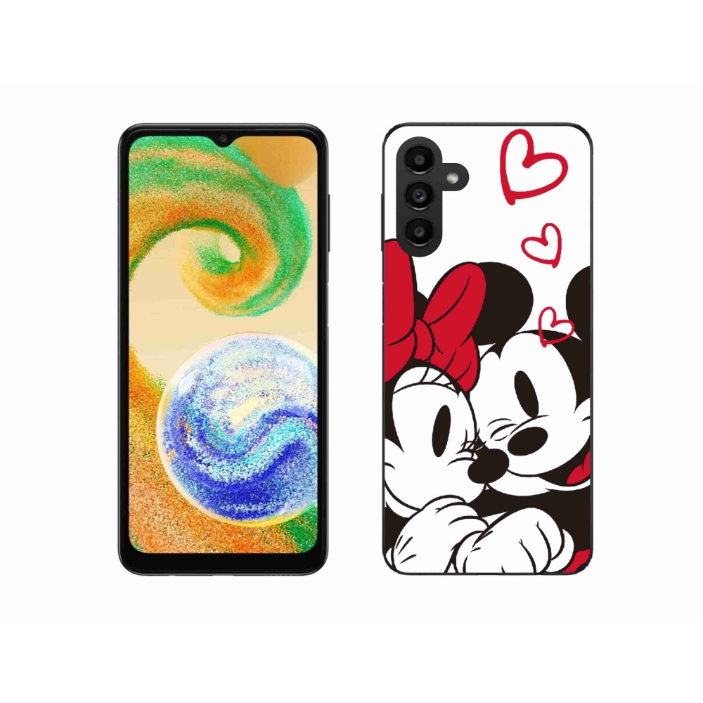 Gelový kryt mmCase na Samsung Galaxy A04s (164.7x76.7x9.1mm) - minnie a mickey