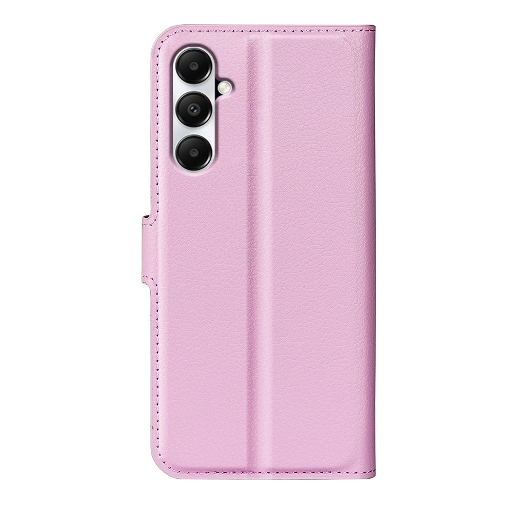 Litchi knížkové pouzdro na Samsung Galaxy A05s - růžové