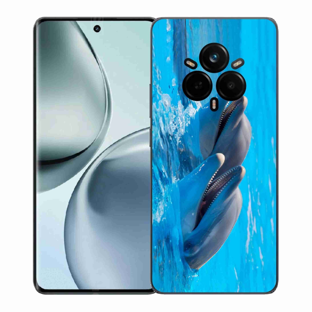 Gelový kryt mmCase na Realme 14 Pro+ 5G - delfíni