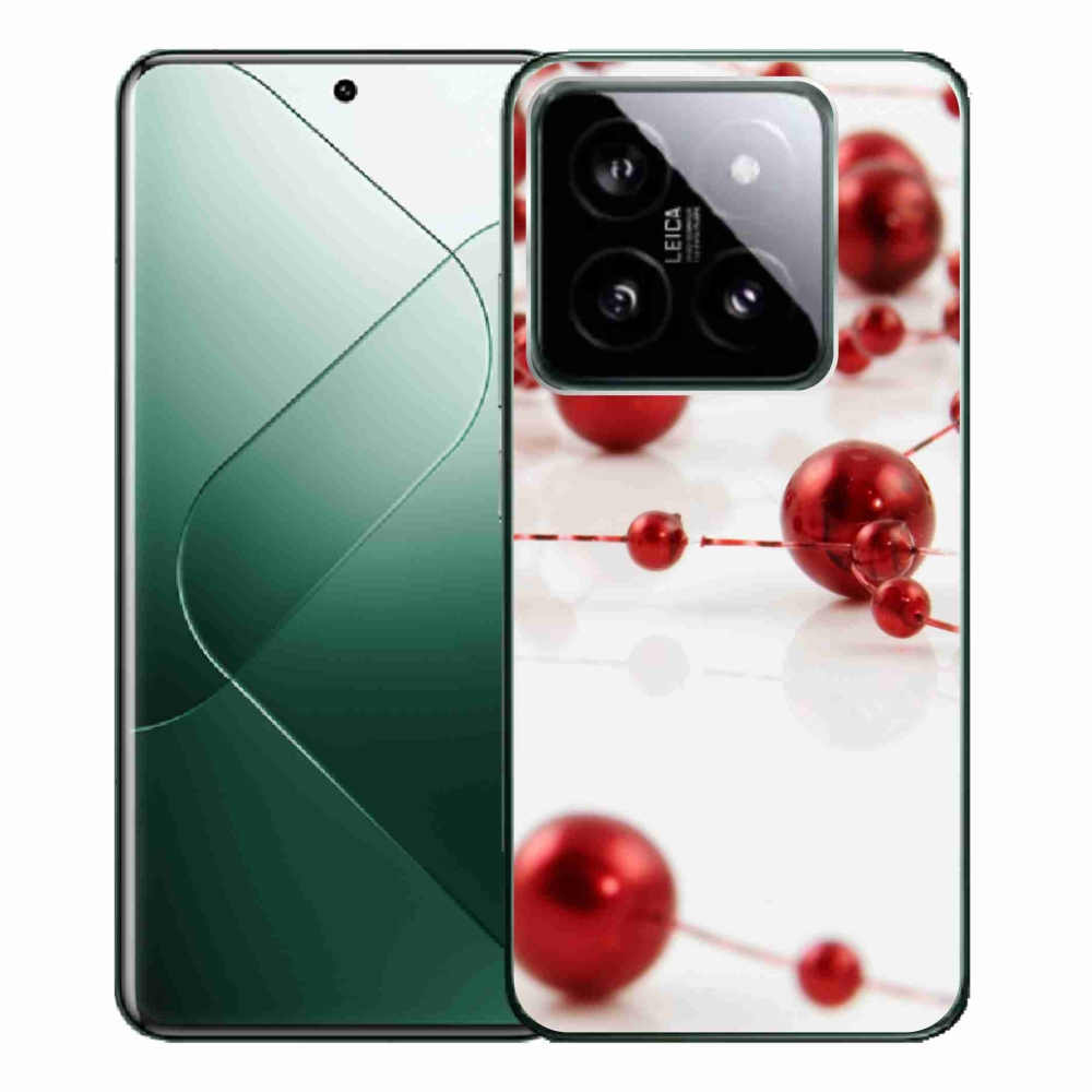 Gelový kryt mmCase na Xiaomi 14 Pro - vánoční řetěz