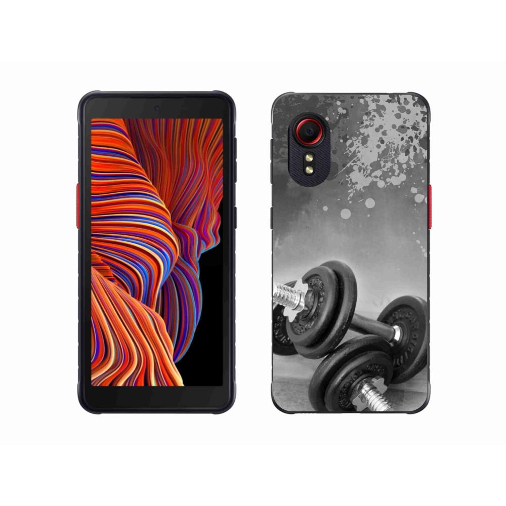Gelový kryt mmCase na Samsung Galaxy Xcover 5 - činky 1