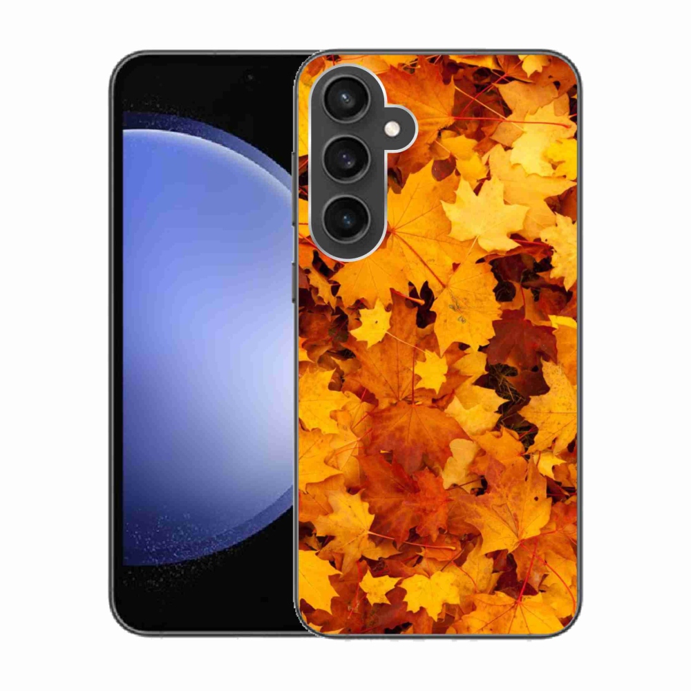 Gelový kryt mmCase na Samsung Galaxy S23 FE - javorové listy
