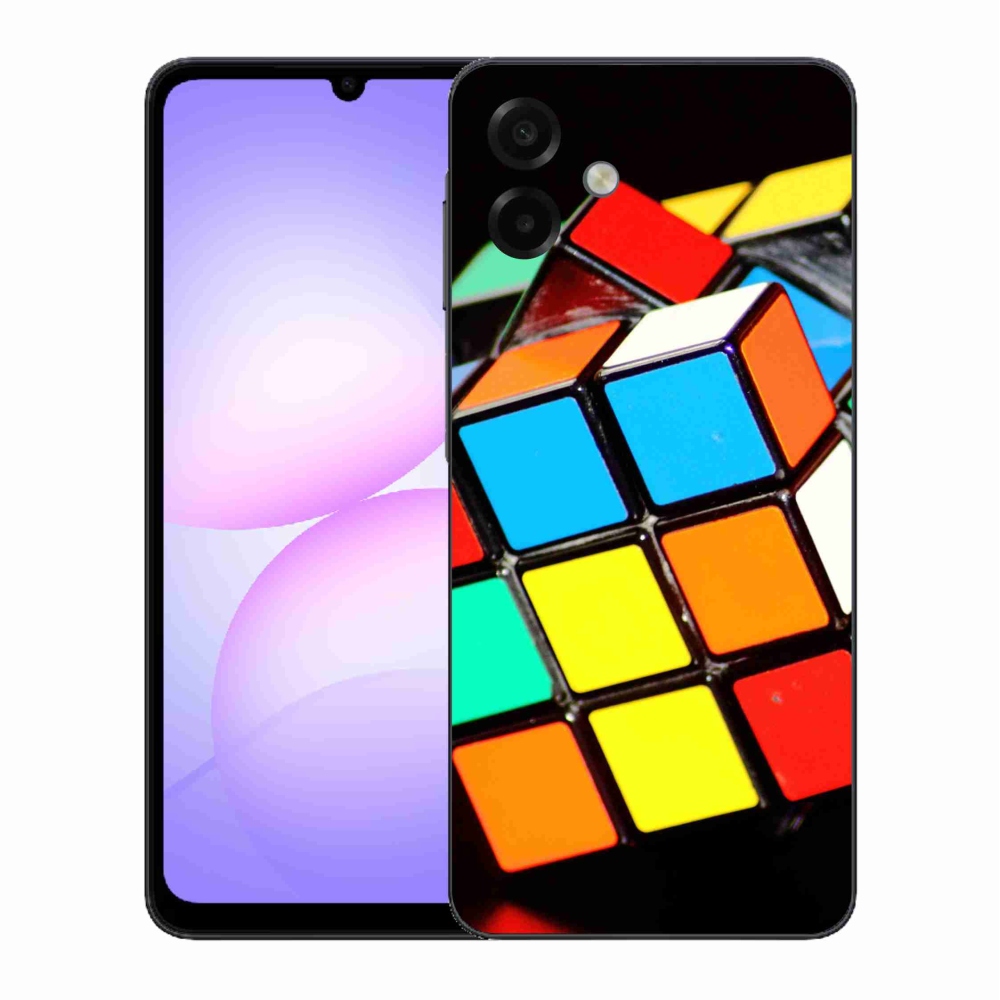 Gelový kryt mmCase na Samsung Galaxy A07 4G - rubikova kostka