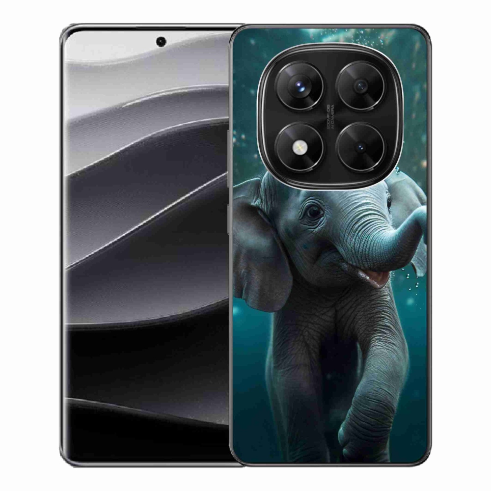 Gelový kryt mmCase na Xiaomi Redmi Note 14 Pro 5G/Poco X7 5G - slůně pod vodou