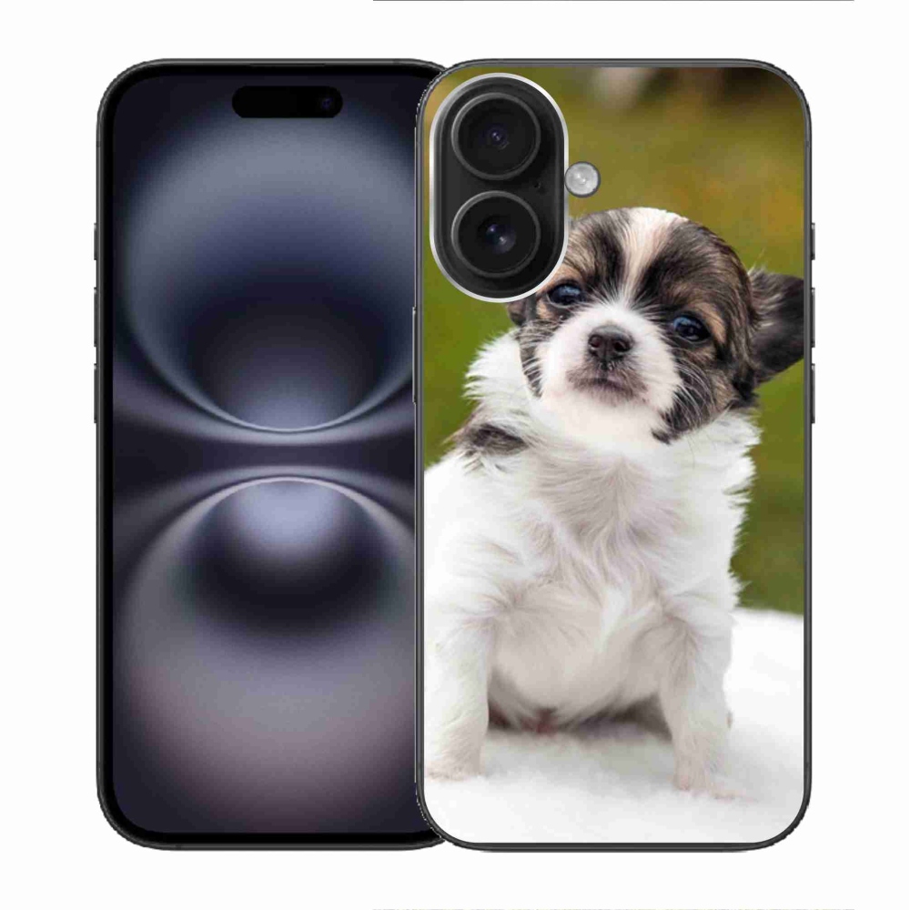 Gelový obal mmCase na iPhone 16 - čivava 4