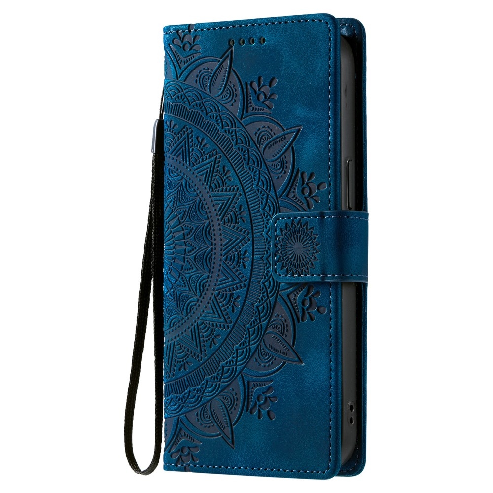 Mandalas knížkové pouzdro na Xiaomi Redmi Note 14 - modré
