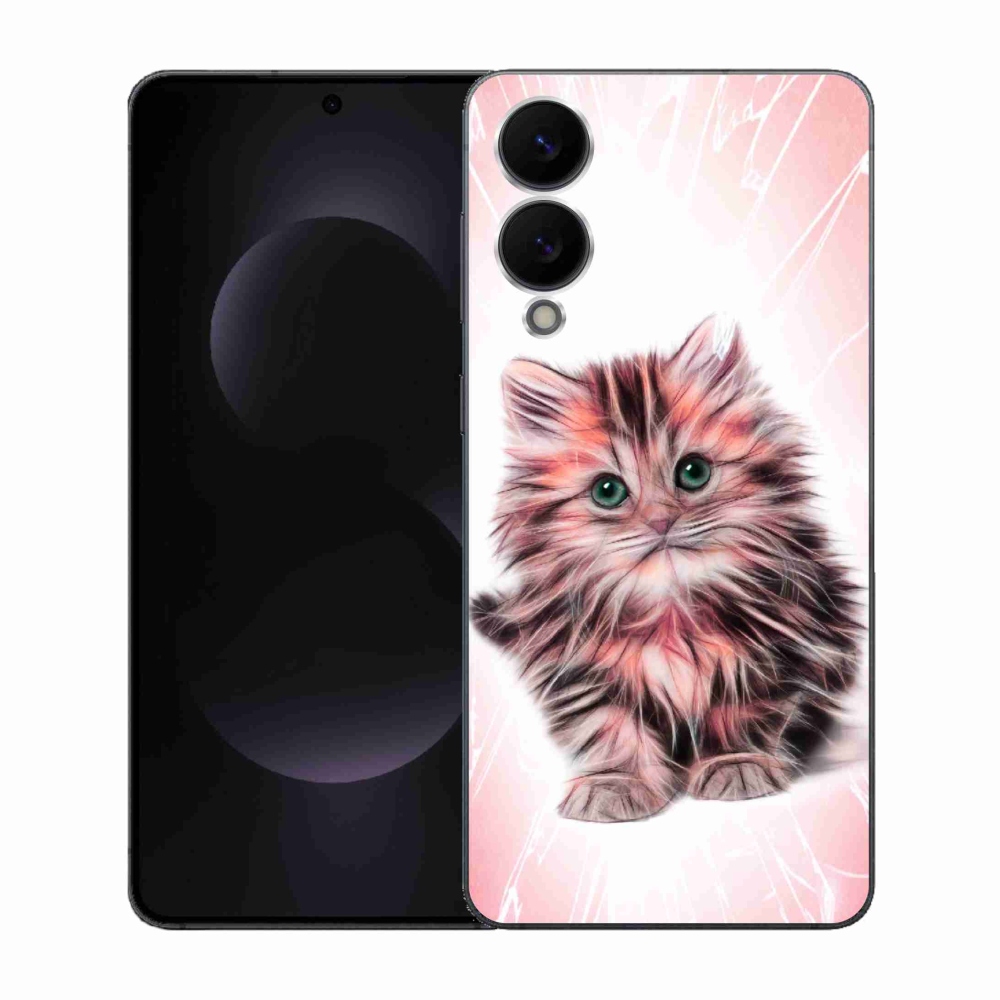 Gelový kryt mmCase na Samsung Galaxy S25 Edge - roztomilé kotě