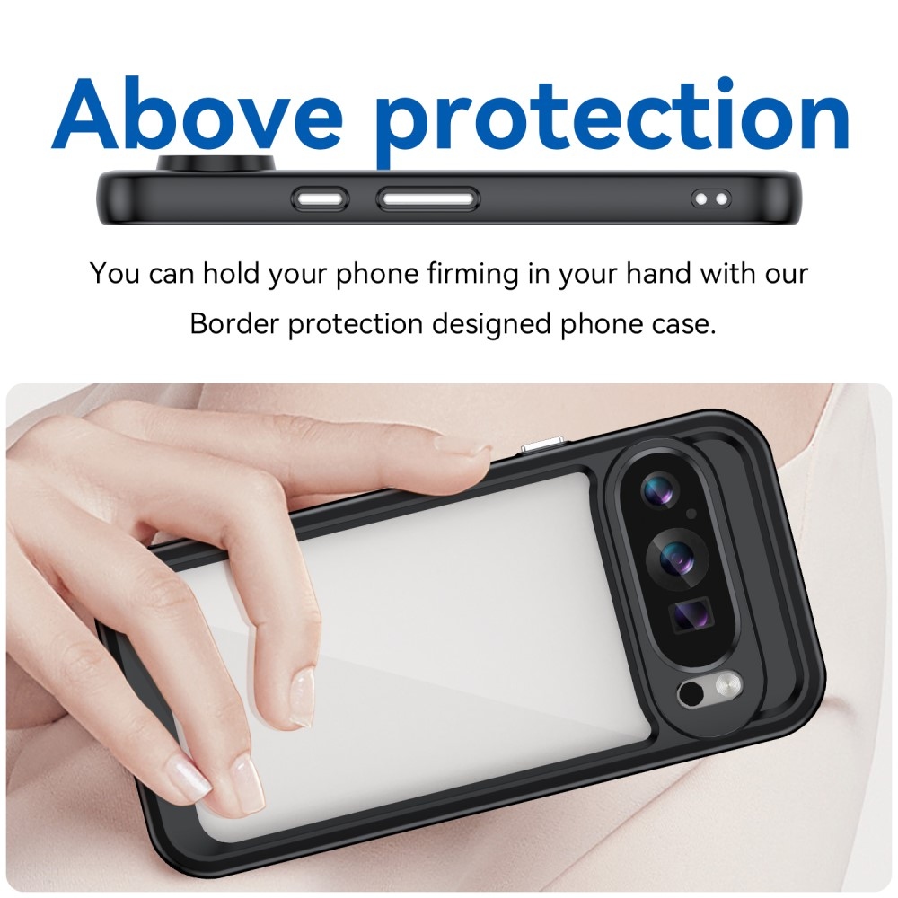 Gelový obal s pevnými zády na Google Pixel 9/9 Pro - černý