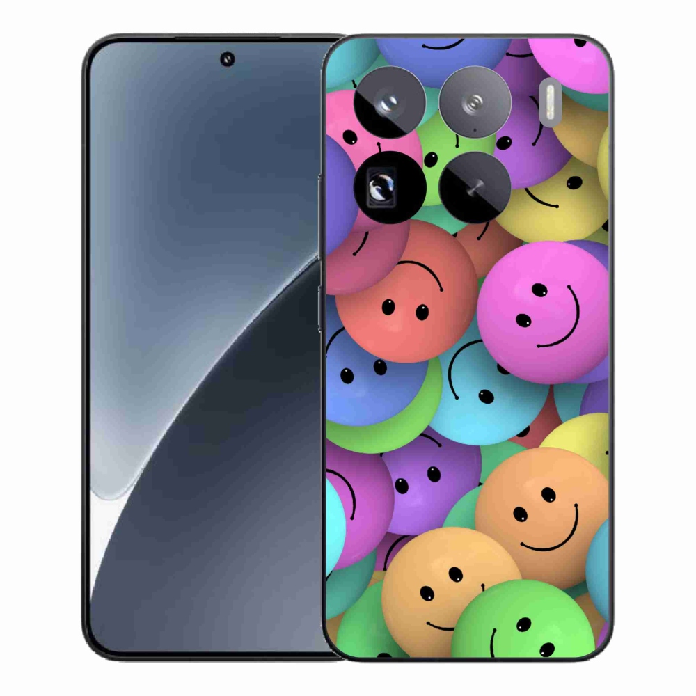 Gelový kryt mmCase na Xiaomi 15 Pro - barevní smajlíci