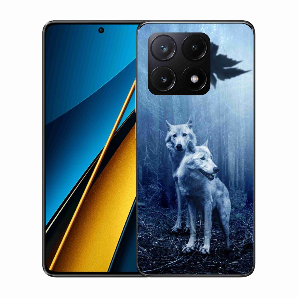 Gelový kryt mmCase na Xiaomi Poco X6 Pro 5G - vlci v lese