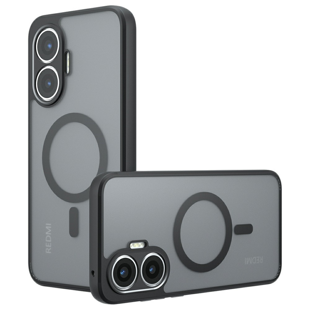 Case matný gelový obal s MagSafe na Xiaomi Poco F7 5G - černý