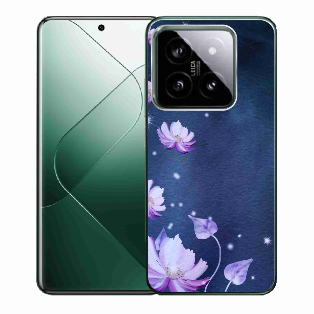 Gelový obal mmCase na Xiaomi 14 - padající květy