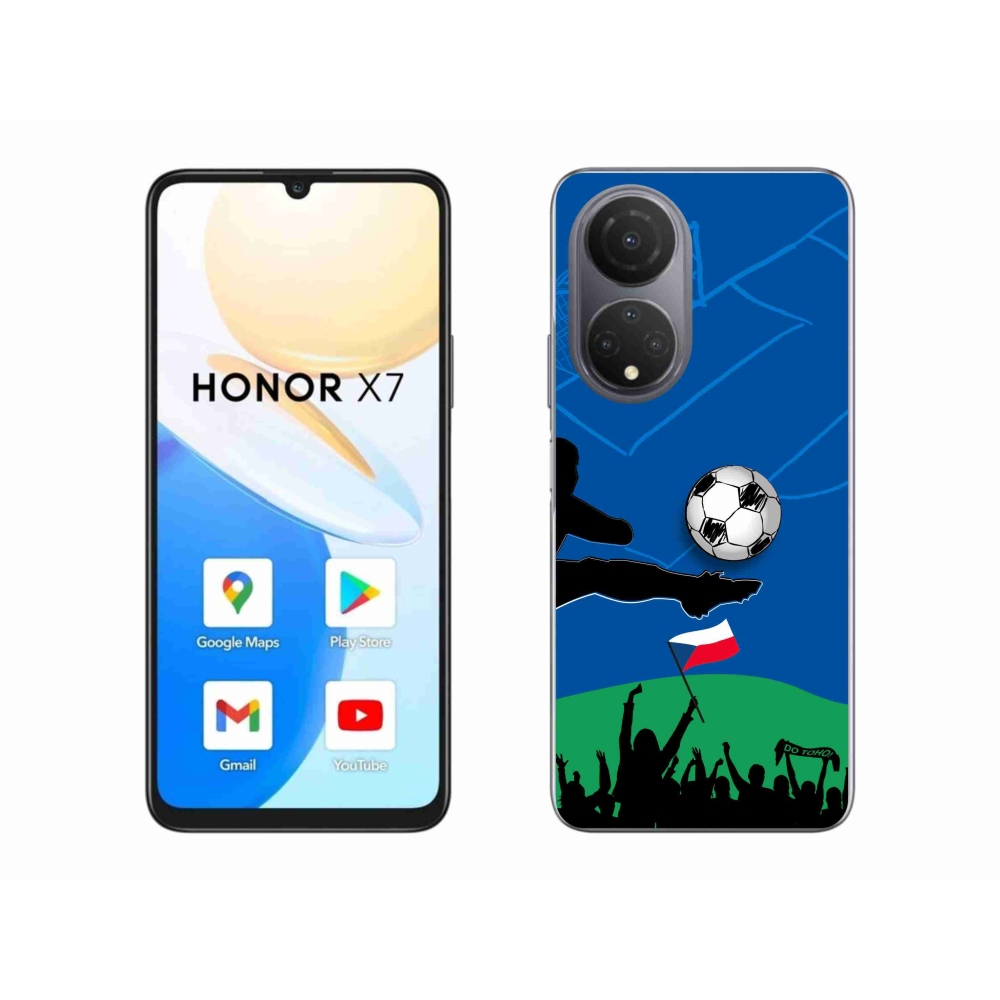 Gelový kryt mmCase na Honor X7 - fanoušci fotbalu