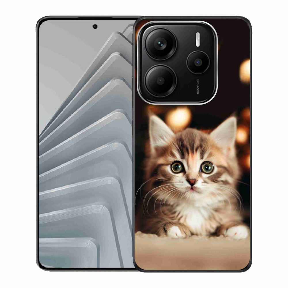 Gelový kryt mmCase na Xiaomi Redmi Note 14 5G - roztomilé kotě 2