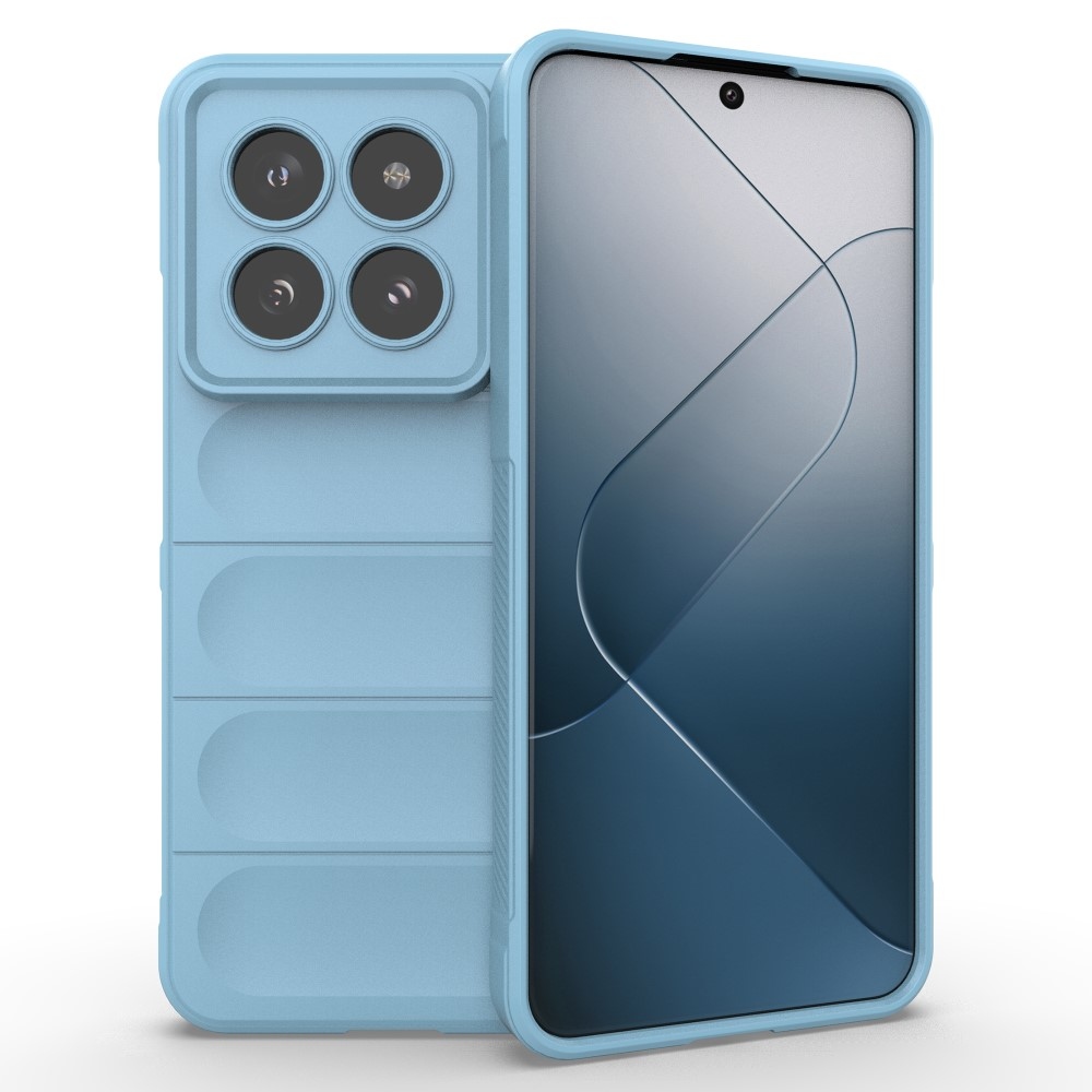 Rugg odolný gelový obal na Xiaomi 14 Pro - světlemodrý