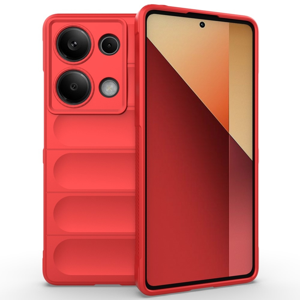 Rugg odolný gelový obal na Xiaomi Redmi Note 13 Pro 4G/Poco M6 Pro - červený