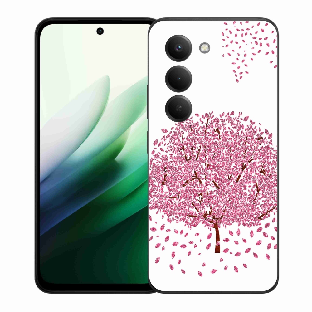 Gelový kryt mmCase na Xiaomi Redmi 15 5G (169mm) - kreslený strom s listy