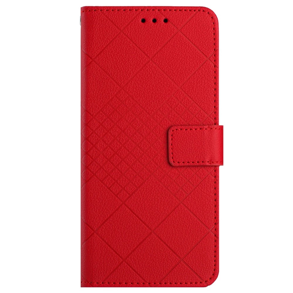 Texture knížkové pouzdro na mobil Realme C67 - červené