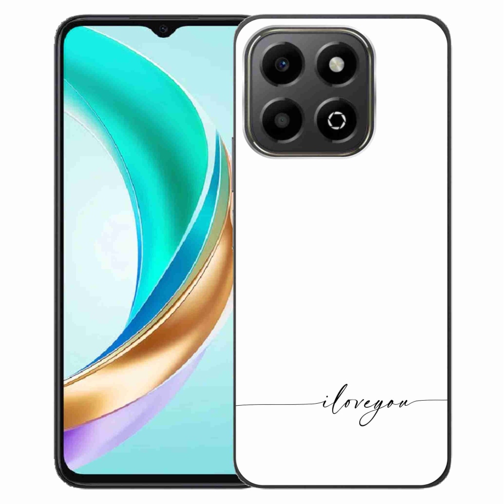 Gelový kryt mmCase na Honor X6b - I love you bílé pozadí