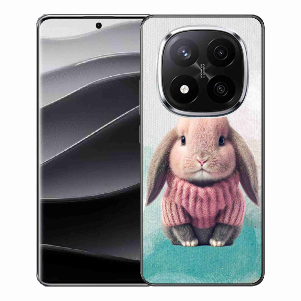 Gelový kryt mmCase na Xiaomi Redmi Note 14 Pro+ 5G - králíček ve svetru