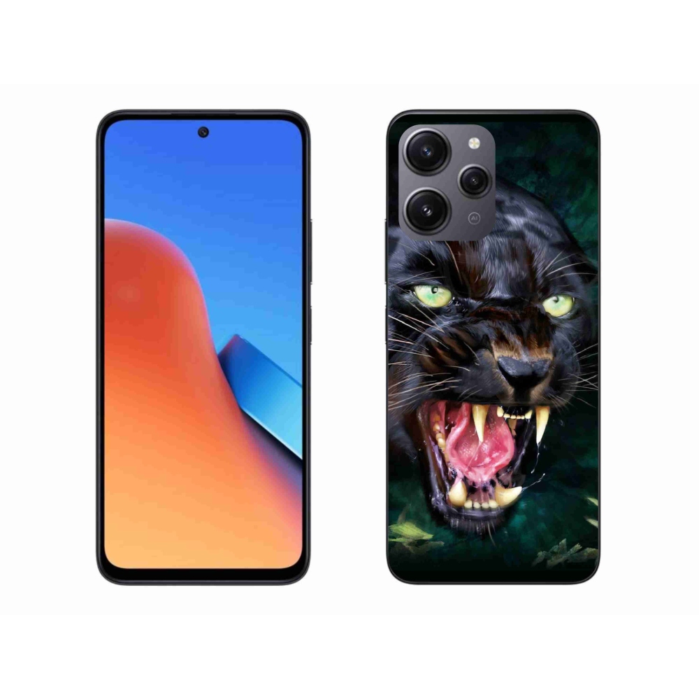 Gelový kryt mmCase na Xiaomi Redmi 12 - rozzuřený černý panter