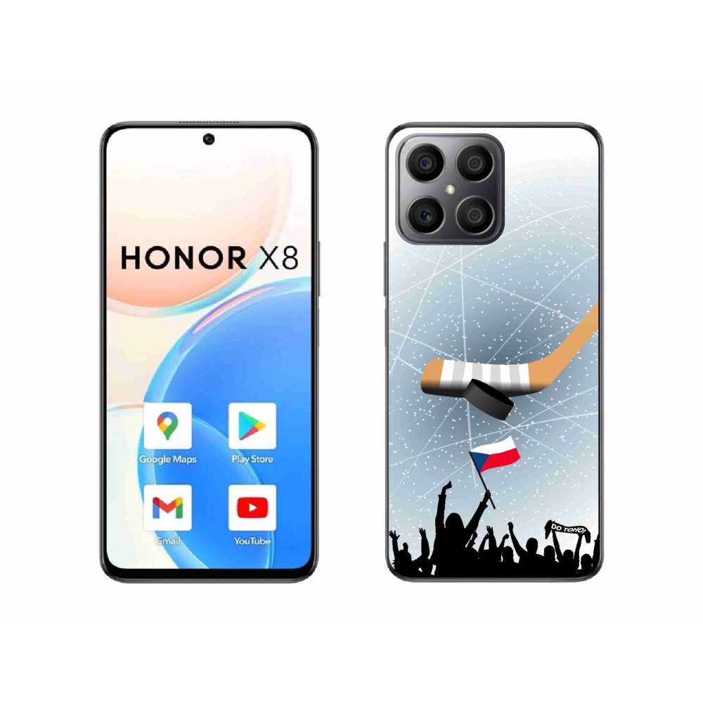 Gelový kryt mmCase na Honor X8 4G - fanoušci hokeje