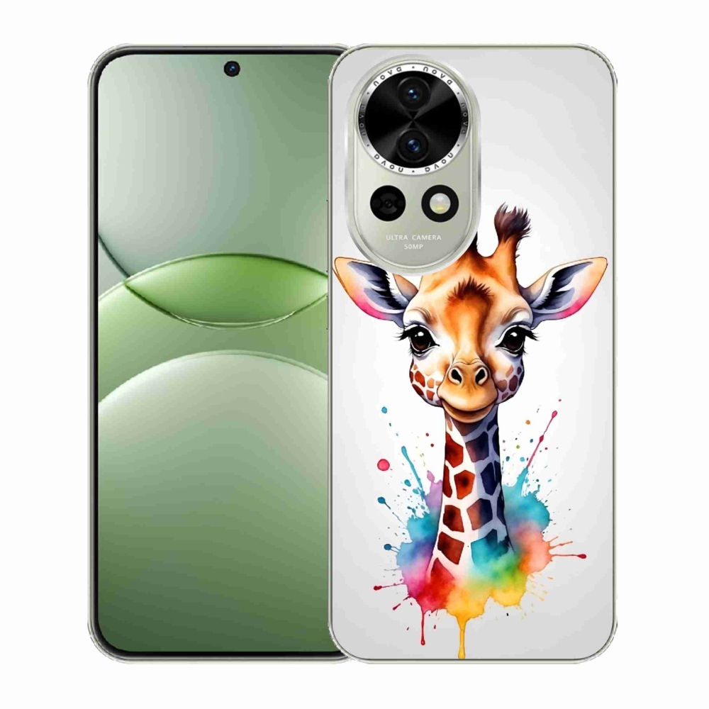 Gelový kryt mmCase na Huawei Nova 13 5G - žirafa 1