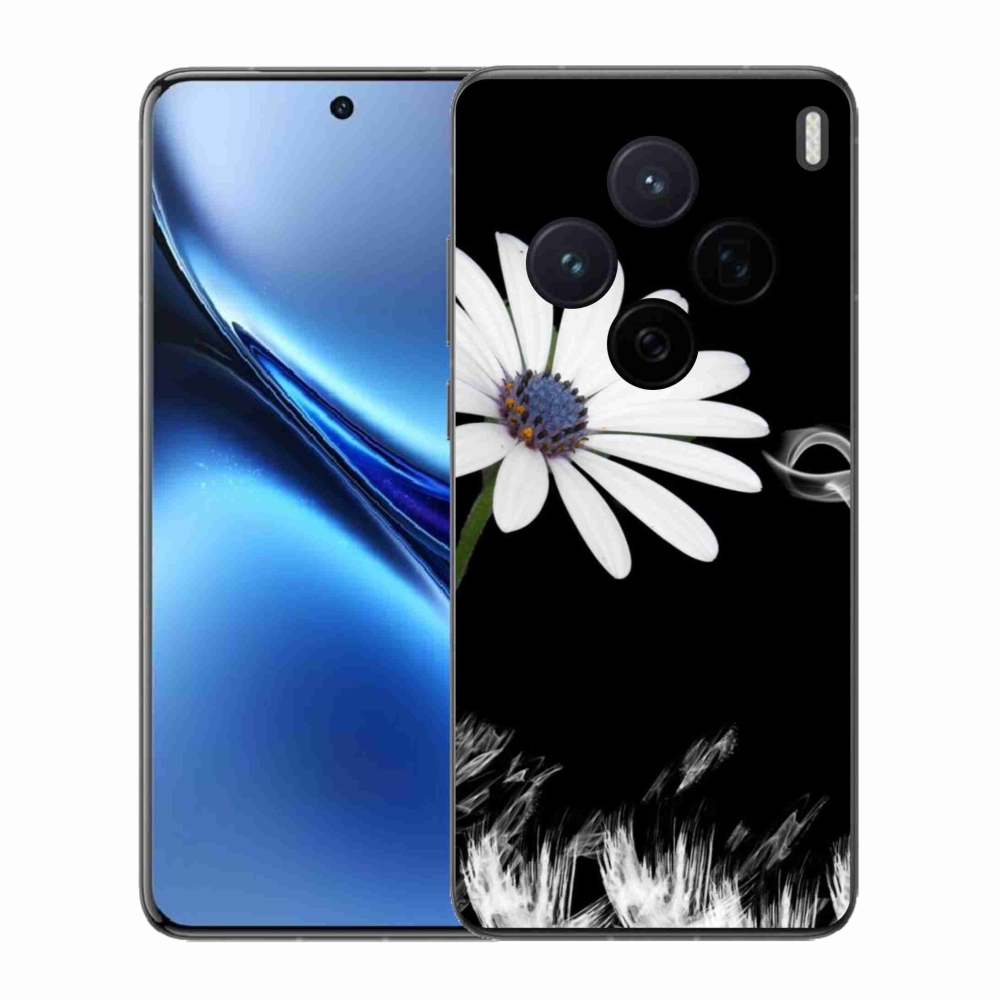 Gelový kryt mmCase na Vivo X200 5G - bílá květina