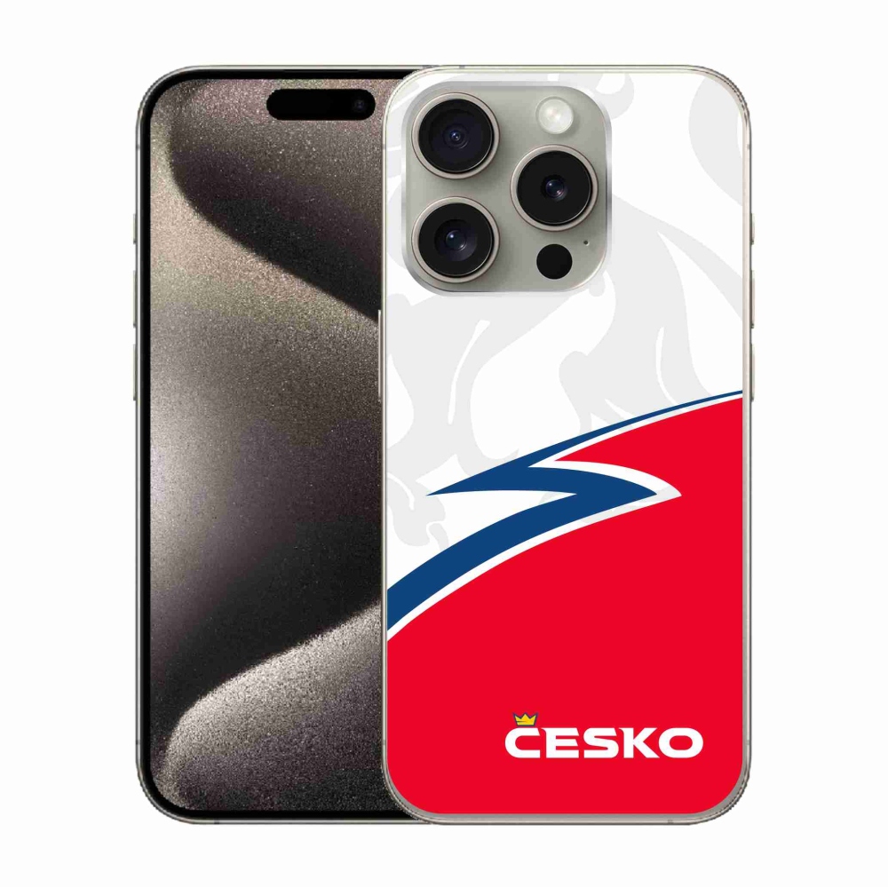 Gelový kryt mmCase na iPhone 15 Pro - Česko 1
