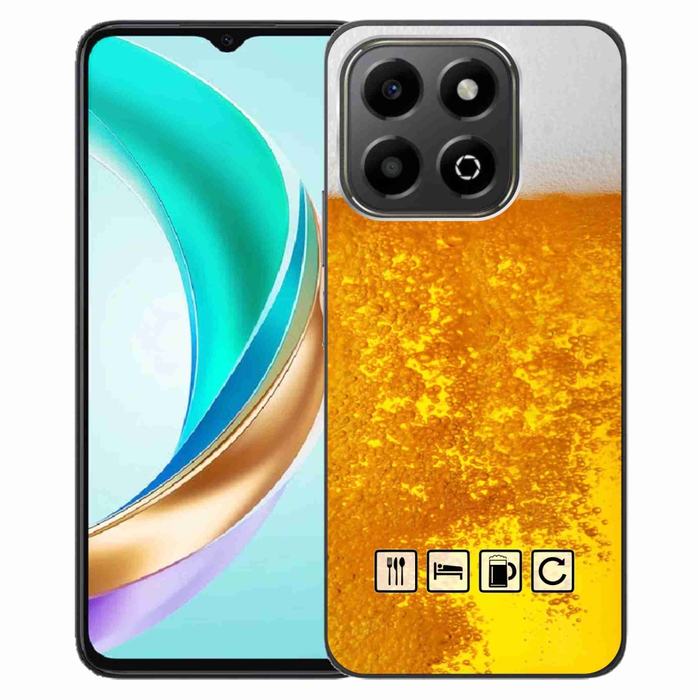 Gelový kryt mmCase na Honor X6b - pivní motiv 3