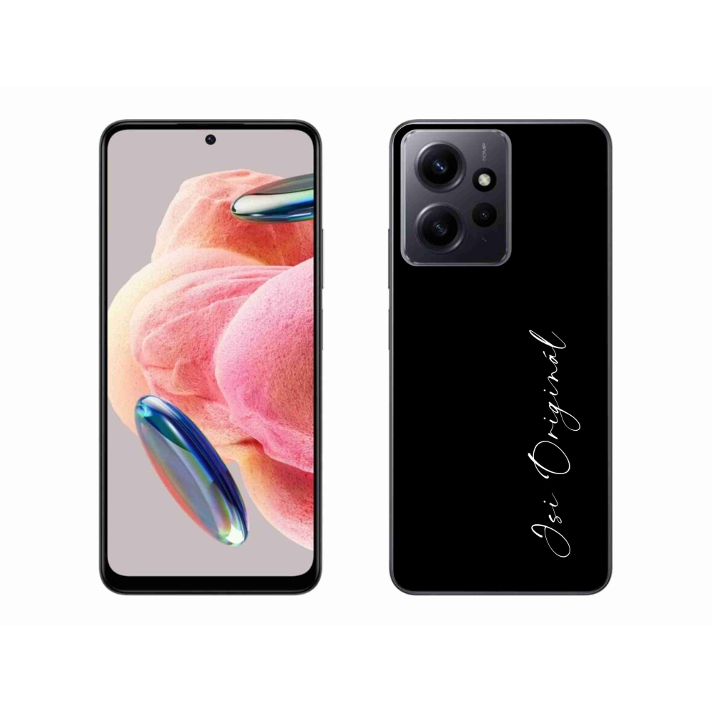 Gelový kryt mmCase na Xiaomi Redmi Note 12 4G - jsi originál černé pozadí