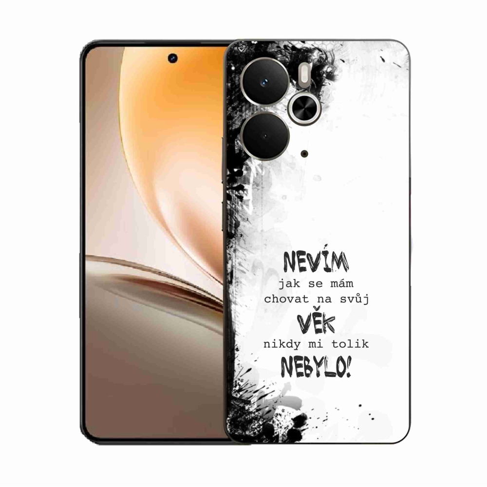 Gelový kryt mmCase na Realme 14 5G - vtipný text 14 bílé pozadí