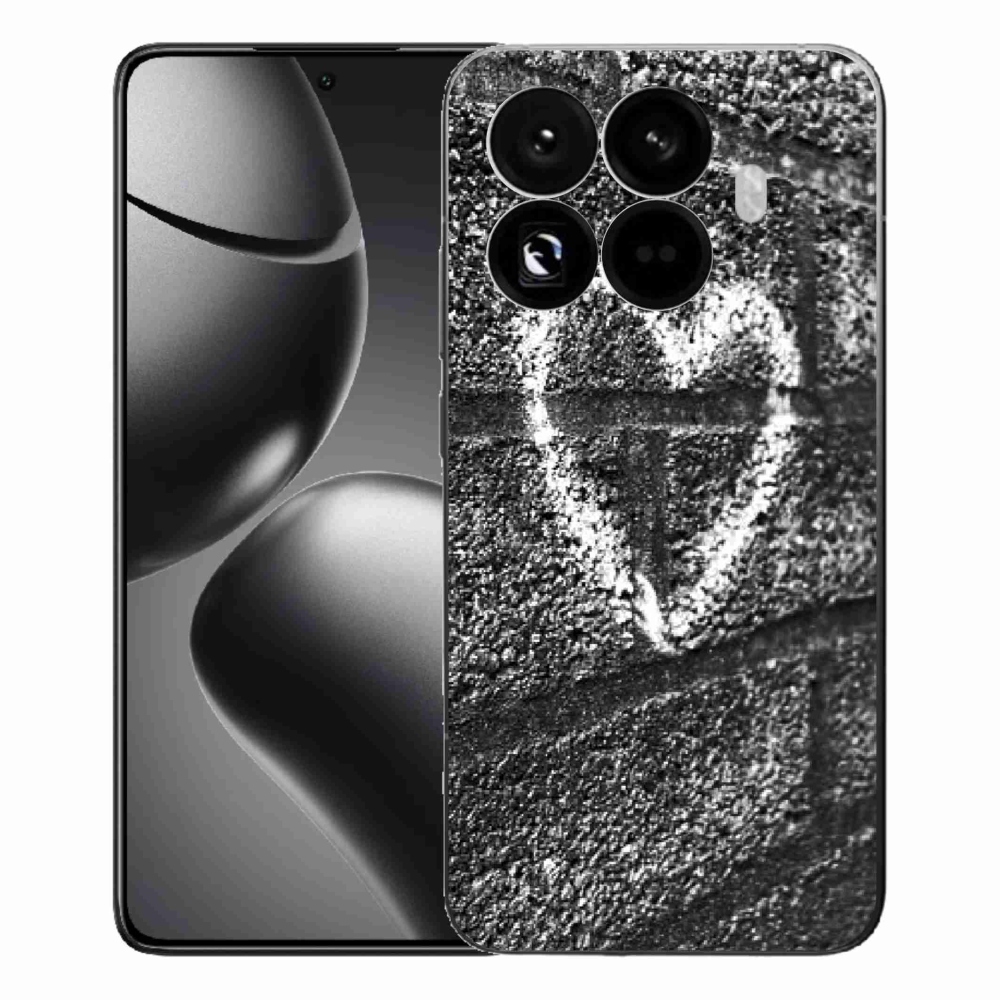 Gelový kryt mmCase na Xiaomi 15T Pro - srdce na zdi