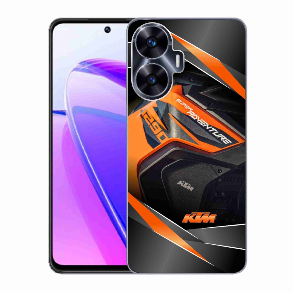 Gelový kryt mmCase na Realme C55 - motorka ktm
