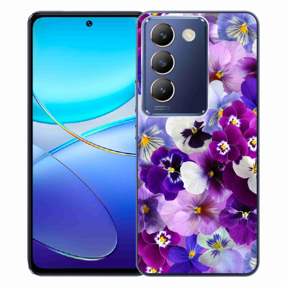 Gelový kryt mmCase na Vivo V40 SE 4G/5G - květiny 9