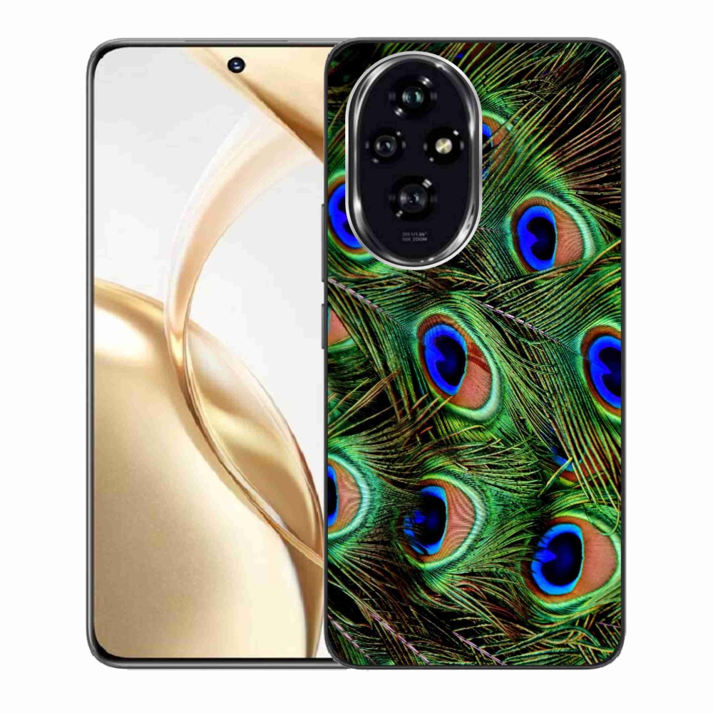 Gelový kryt mmCase na Honor 200 5G - paví peří