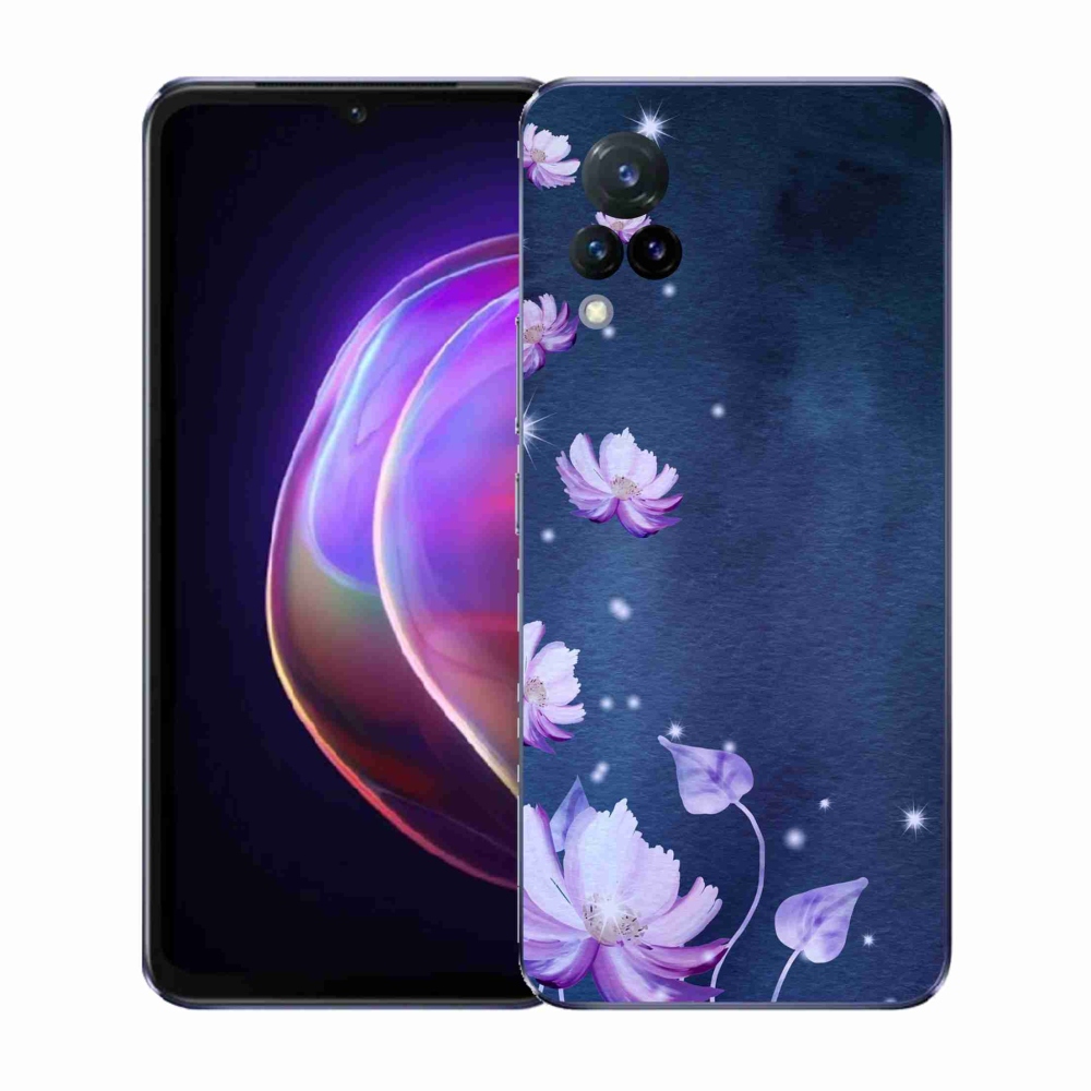 Gelový kryt mmCase na Vivo V21 4G/5G - padající květy