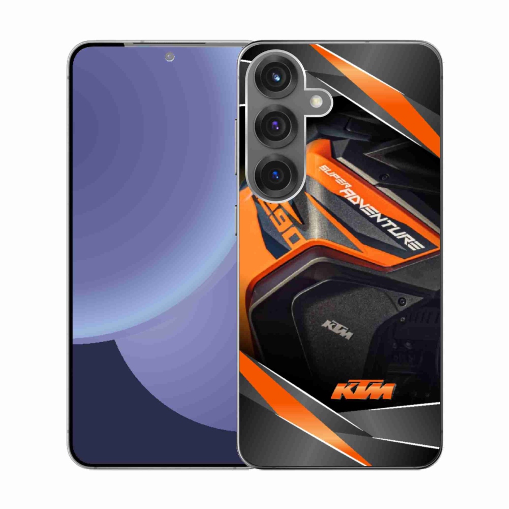 Gelový kryt mmCase na Samsung Galaxy S25 - motorka ktm