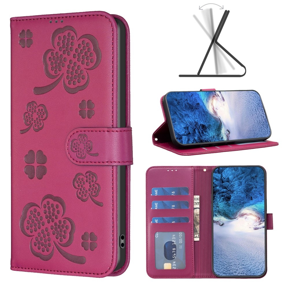 Clover knížkové pouzdro na Honor Magic 6 Lite 5G - rose
