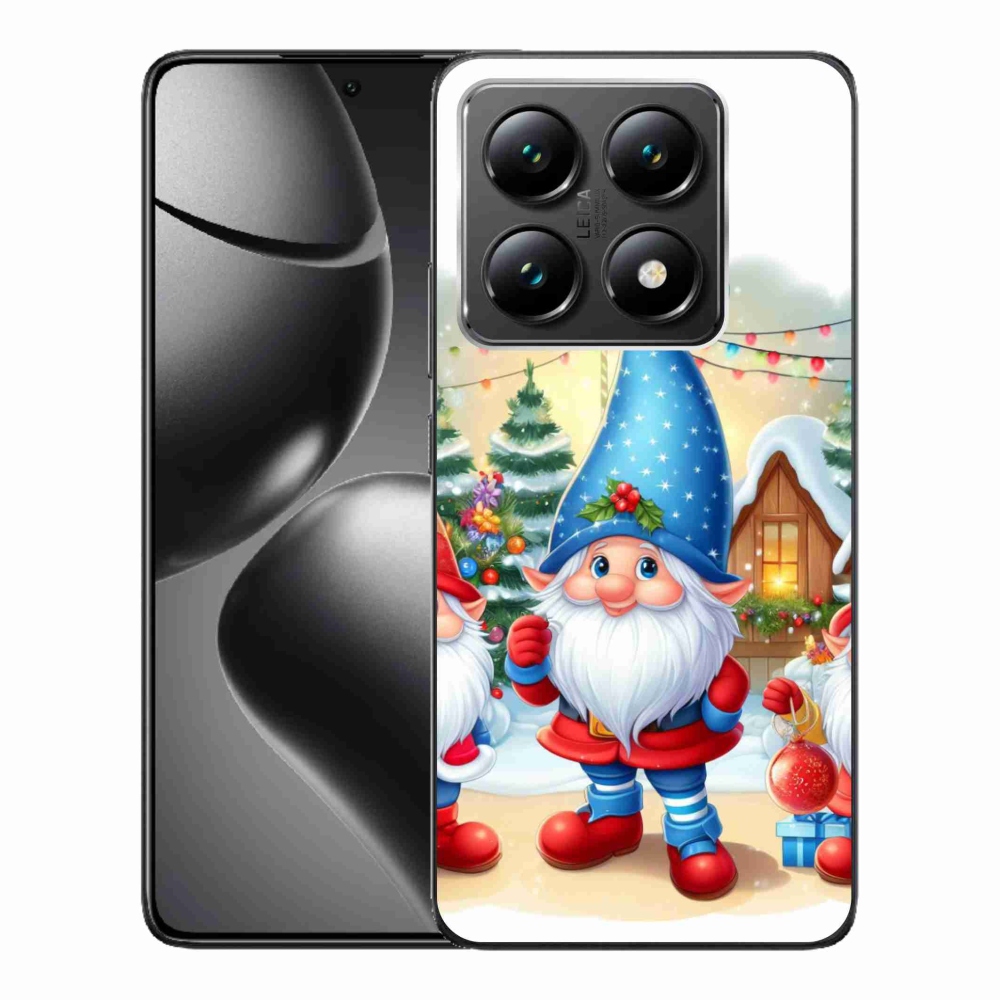 Gelový kryt mmCase na Xiaomi 14T - vánoční skřítci