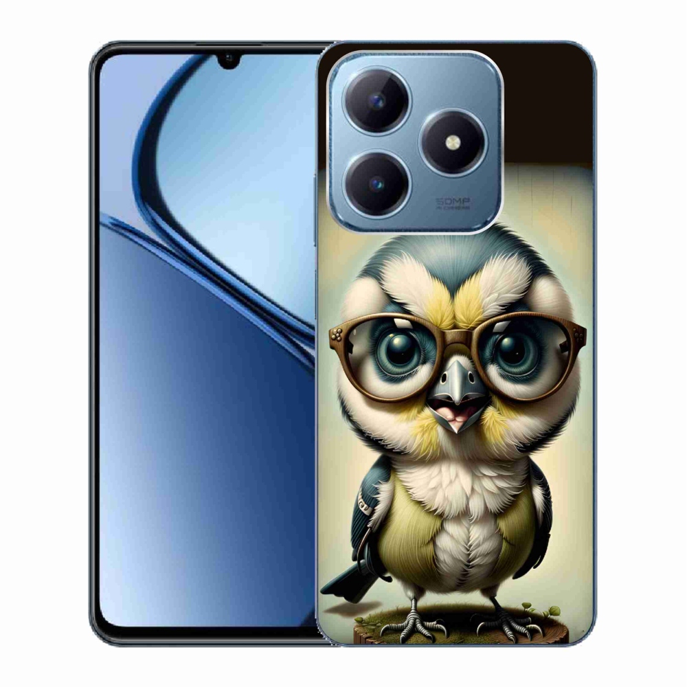 Gelový kryt mmCase na Realme C63 - mládě s brýlemi