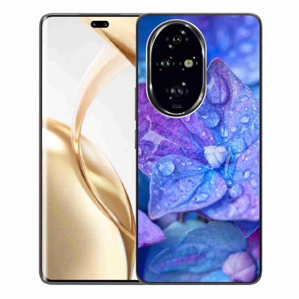 Gelový kryt mmCase na Honor 200 Pro 5G - fialový květ