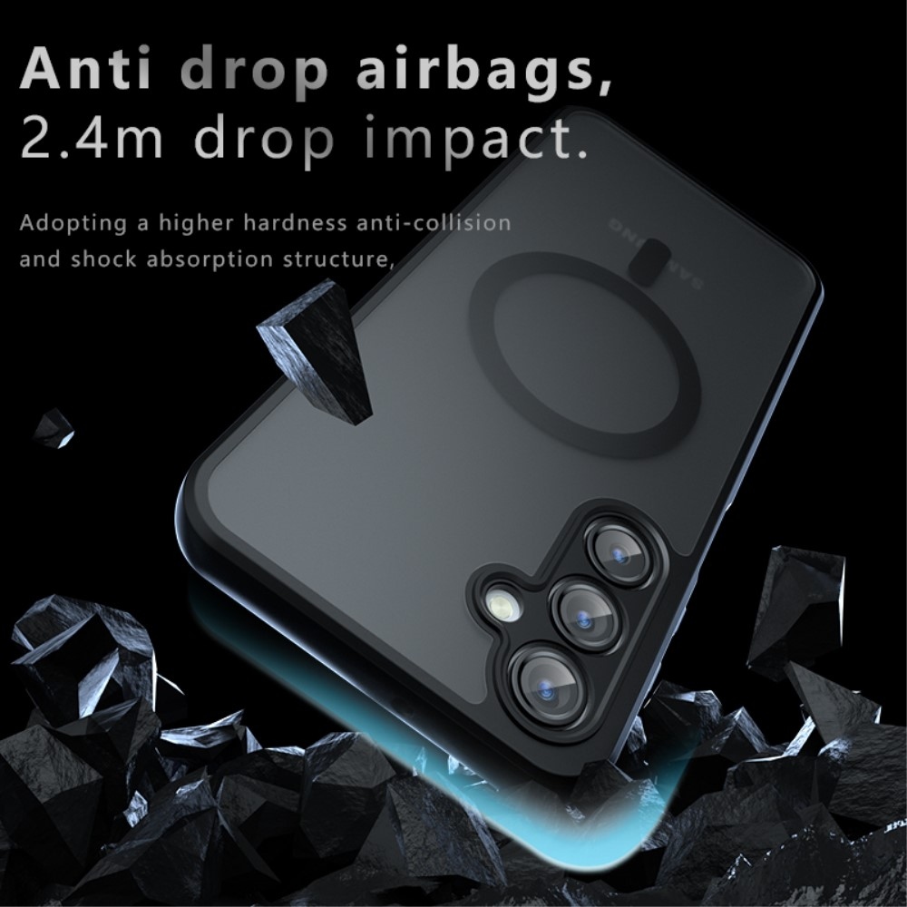 Case matný gelový obal s MagSafe na Samsung Galaxy A16 4G/5G - černý