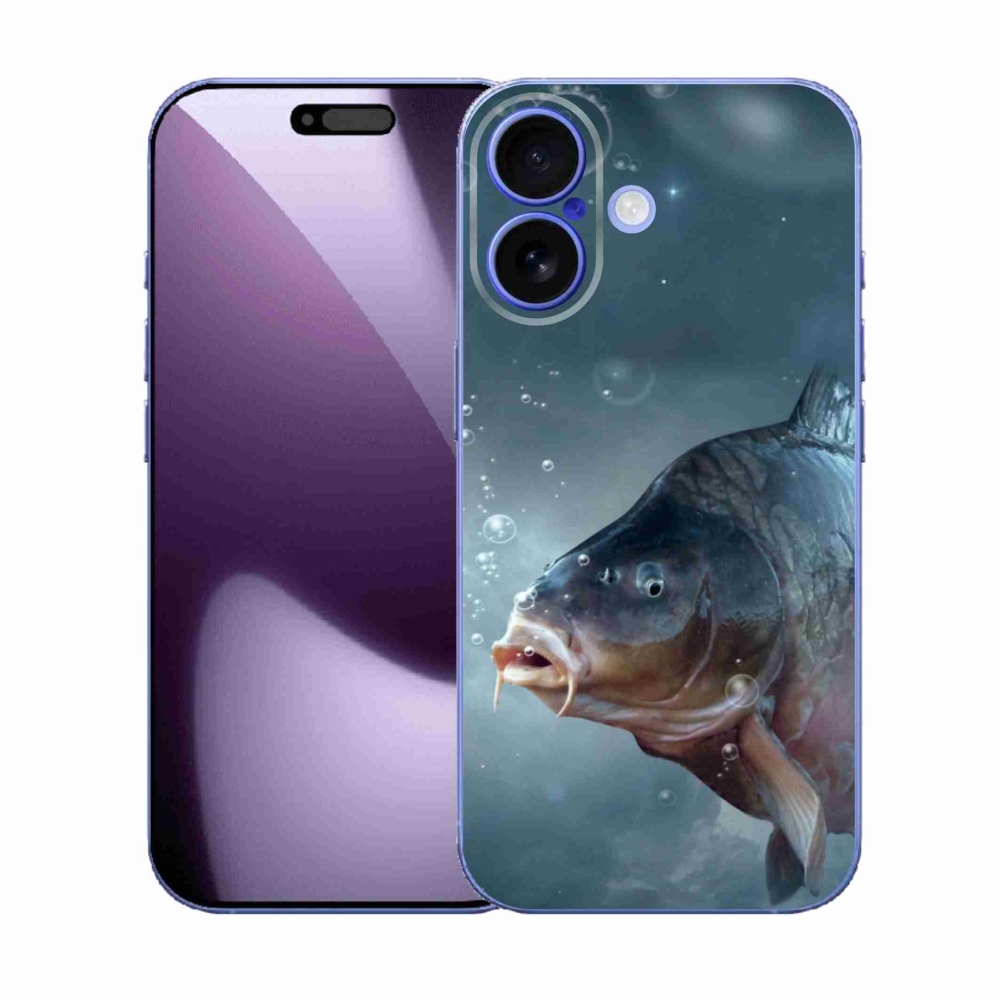 Gelový kryt mmCase na iPhone 17 - kapr a bublinky