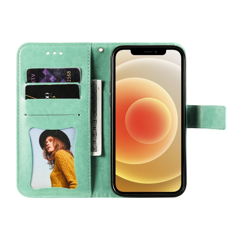 Mandala knížkové pouzdro na Vivo V50 Lite 4G/5G - modrozelené