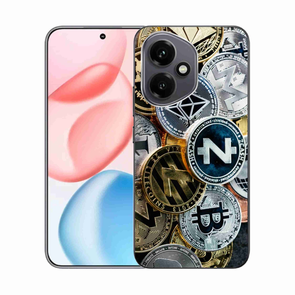 Gelový kryt mmCase na Honor 400 - kryptoměny