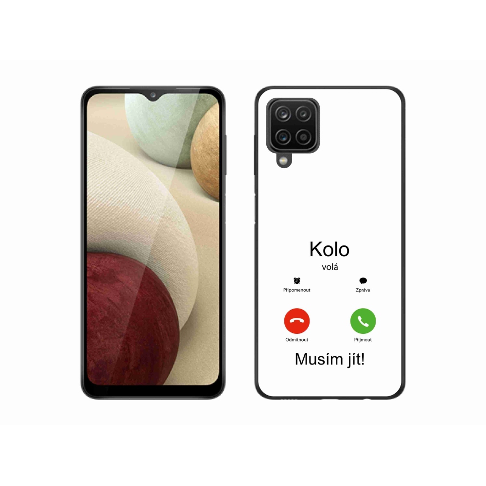 Gelový kryt mmCase na Samsung Galaxy M12 - kolo volá bílé pozadí
