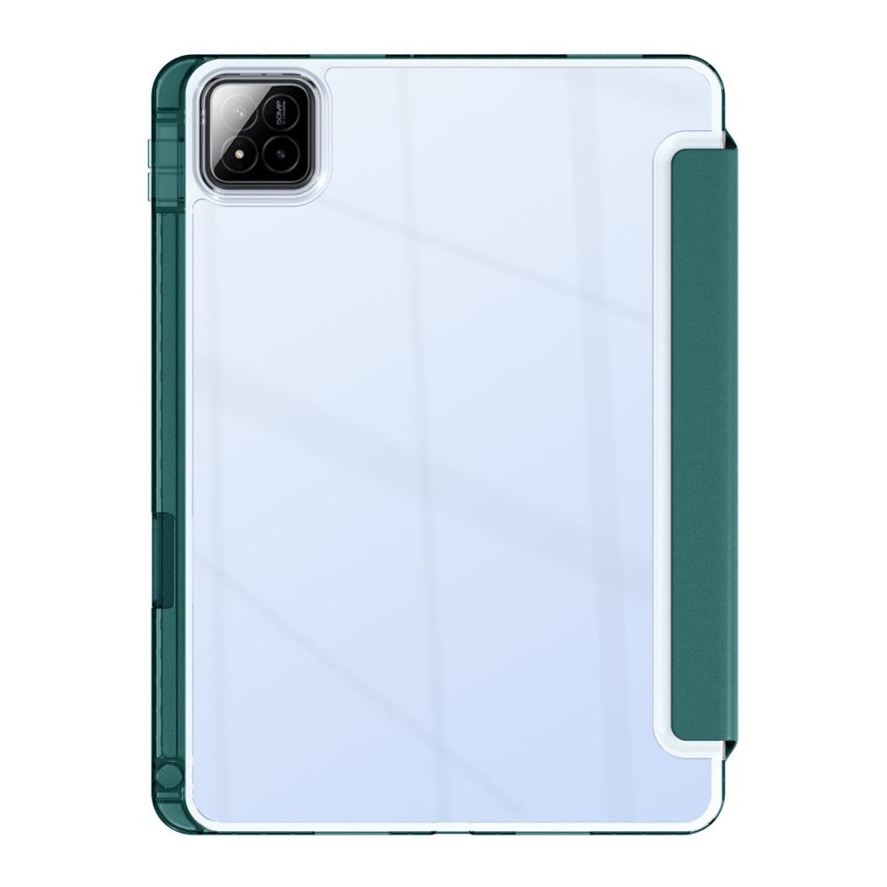 Origami chytré polohovací pouzdro na tablet Xiaomi Pad 7/7 Pro - tmavězelené