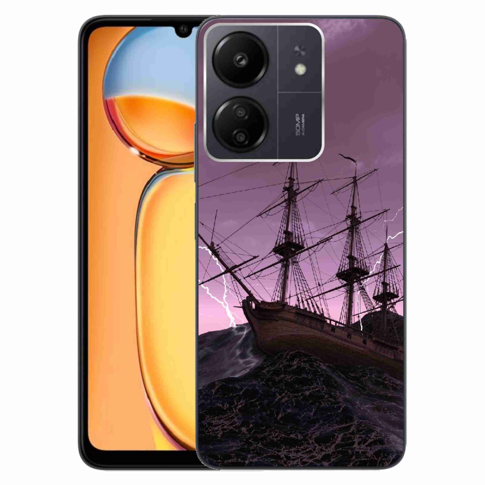 Gelový kryt mmCase na Xiaomi Poco C65/Redmi 13C - loď v bouři