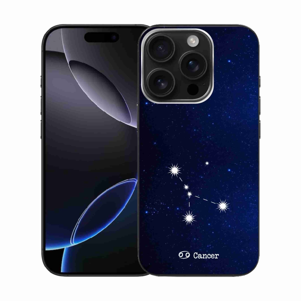 Gelový kryt mmCase na iPhone 16 Pro - souhvězdí Raka